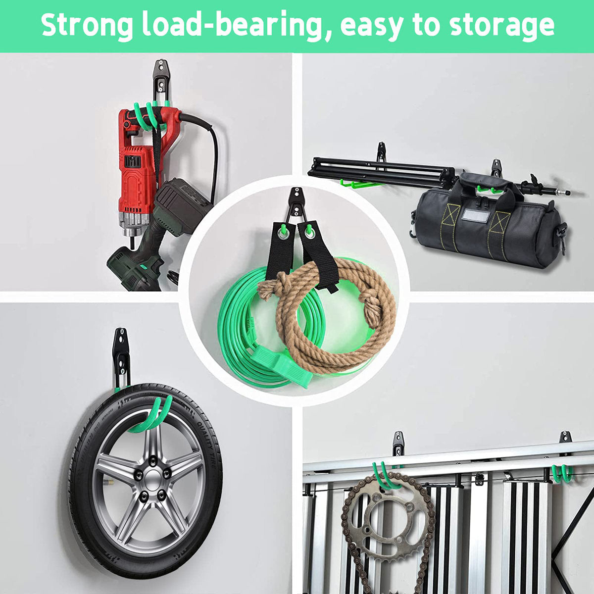 10 Packs Garage Hooks Heavy Duty Wall Mount Hooks