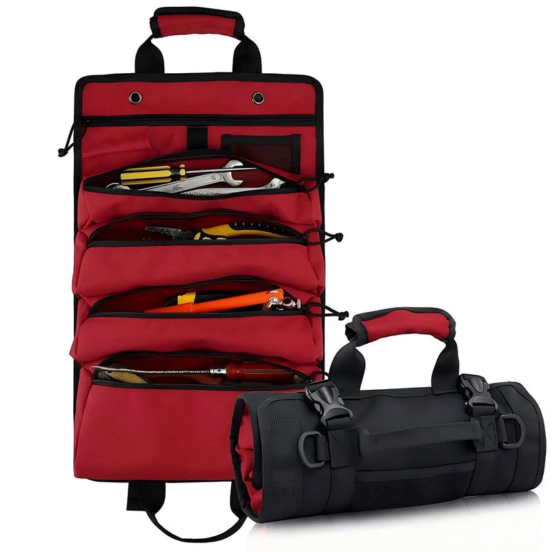 Oxford Zipper Pocket Wrench Hardware Home Hand Roll Up Tool Kit Set Storage Bag