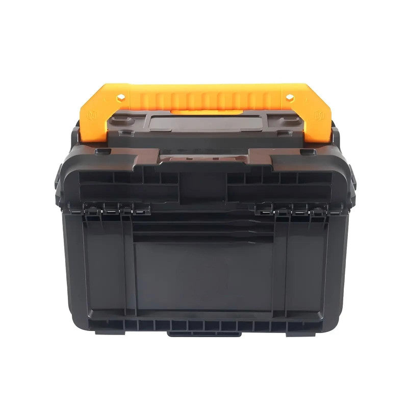Large Capacity Black Heavy-Duty Plastic Hard Shell Storage Box Waterproof Electric Tool Storage Toolbox Set