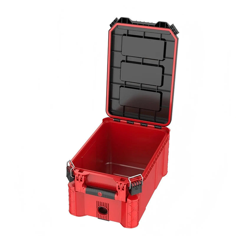 Durable ABS/PP Material Tool Box Red Waterproof Rigid Plastic Box