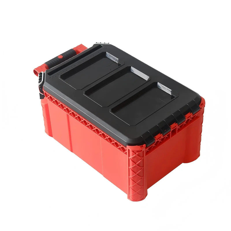 Durable ABS/PP Material Tool Box Red Waterproof Rigid Plastic Box