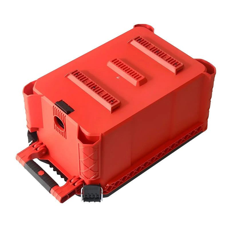Durable ABS/PP Material Tool Box Red Waterproof Rigid Plastic Box