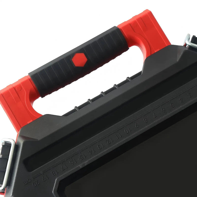 Durable ABS/PP Material Tool Box Red Waterproof Rigid Plastic Box