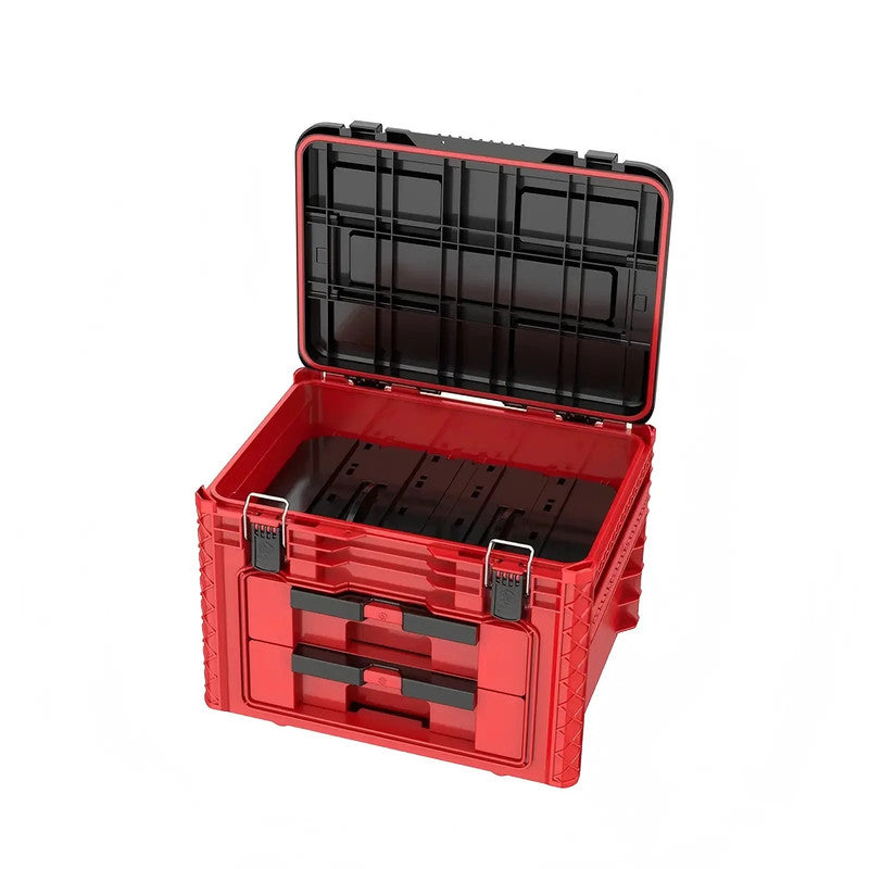 Toolbox with Handle and Waterproof Cover Car Maintenance Storage Manager Toolbox with Drawers