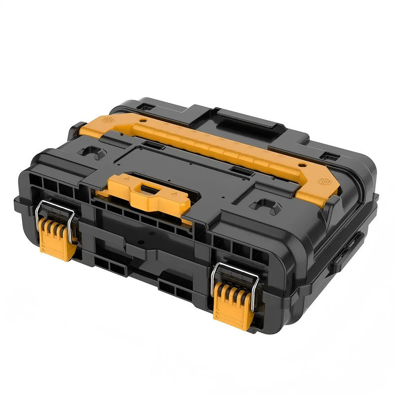 Portable Hard Plastic Toolbox with Handle Waterproof Shockproof Case for Carrying Tools Equipment