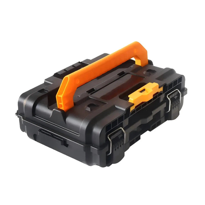 Portable Hard Plastic Toolbox with Handle Waterproof Shockproof Case for Carrying Tools Equipment