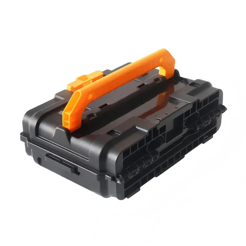 Portable Hard Plastic Toolbox with Handle Waterproof Shockproof Case for Carrying Tools Equipment