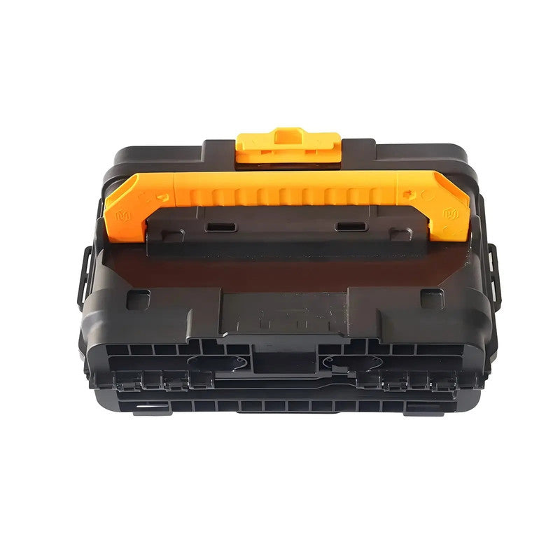 Portable Hard Plastic Toolbox with Handle Waterproof Shockproof Case for Carrying Tools Equipment