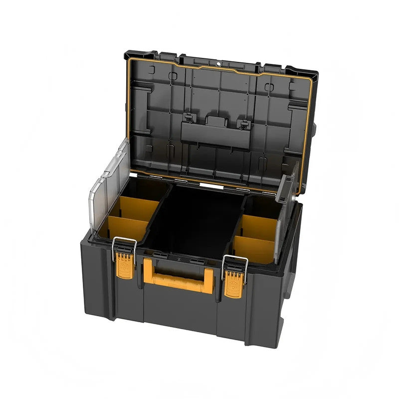Plastic Toolbox with Protection Foam Hard Storage Case with Handle for Tool Organization