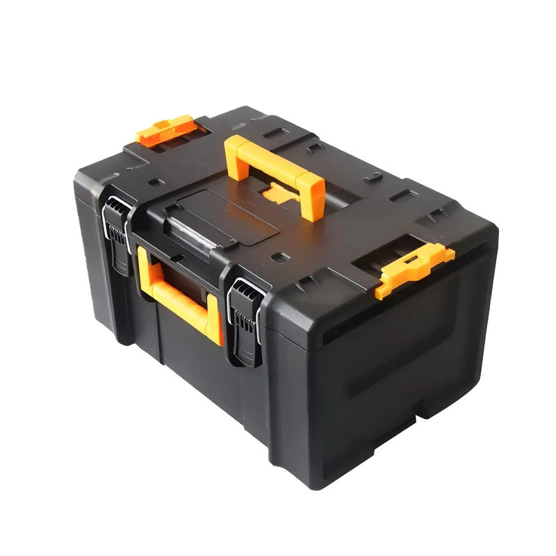 Plastic Toolbox with Protection Foam Hard Storage Case with Handle for Tool Organization