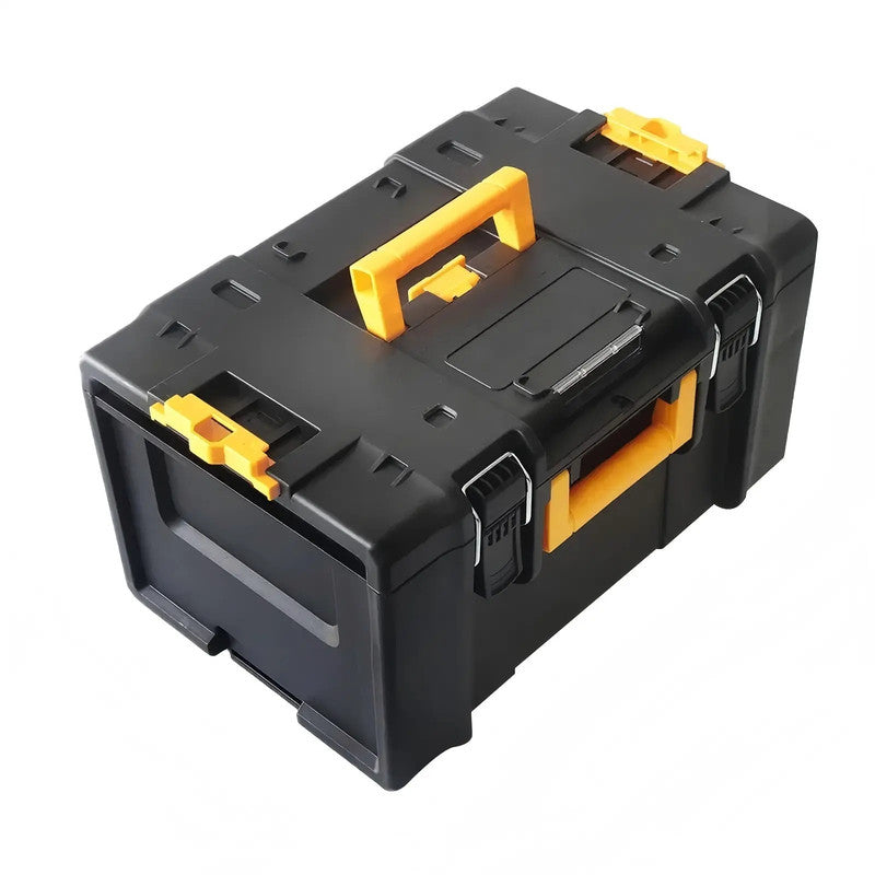 Plastic Toolbox with Protection Foam Hard Storage Case with Handle for Tool Organization