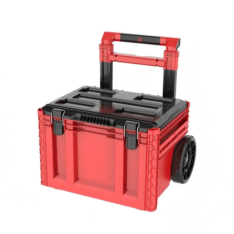 Large Capacity Waterproof Toolbox with Pull Rod and Wheel New Design Push-Pull Case for Tool Storage