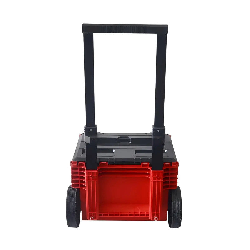 New Style Hand-Pushed Toolbox with Wheels Tool Storage Box Featuring Convenient Drawers