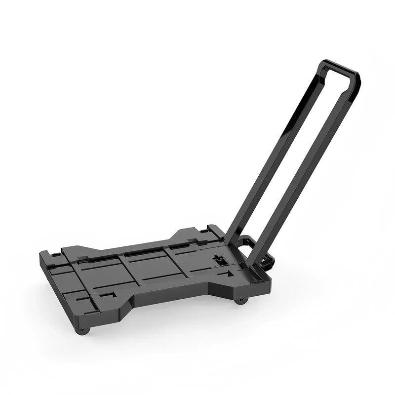 Lightweight and Four-Wheel Folding Toolbox Trolley Compact Flatbed Cart for Tool Storage Easy Loading