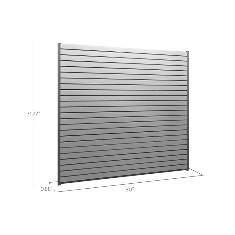 40sqft PVC Slatwall - Silver