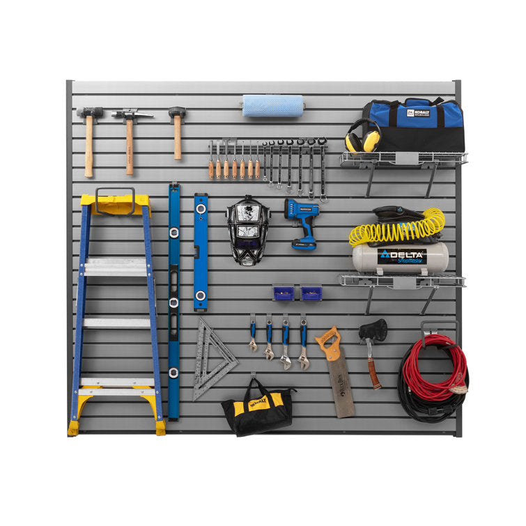 40sqft PVC Slatwall - Silver