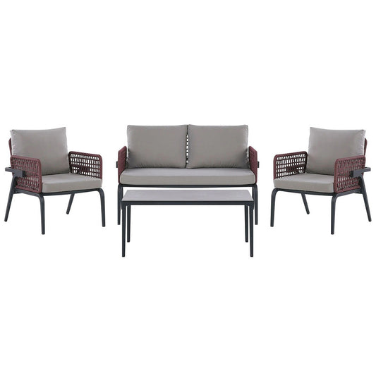 Seliani 4-Piece Patio Lounge Set