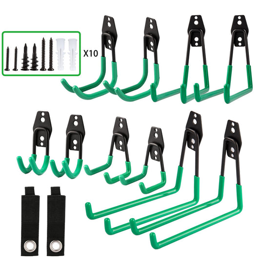 10 Packs Garage Hooks Heavy Duty Wall Mount Hooks