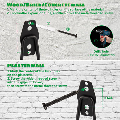 10 Packs Garage Hooks Heavy Duty Wall Mount Hooks