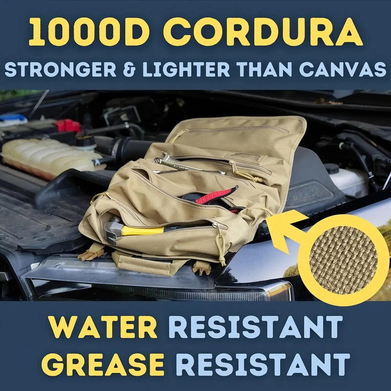 Durable 1000D Cordura Large Heavy Duty Organizer Tool Bag High Quality Tool Roll Up Bag