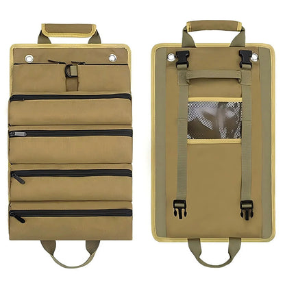 Professional Oxford Canvas Tool Roll Up Bag Multifunctional Large Capacity Electrician Carrying Bags