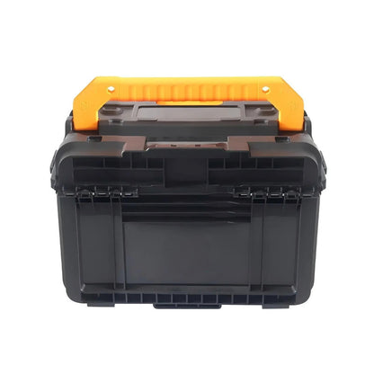 Large Capacity Black Heavy-Duty Plastic Hard Shell Storage Box Waterproof Electric Tool Storage Toolbox Set