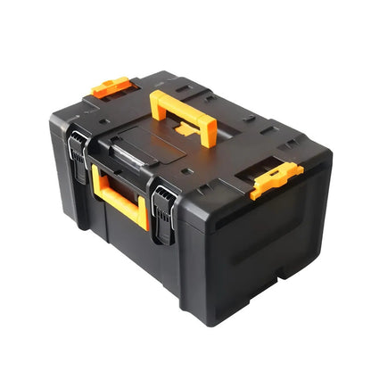Plastic Toolbox with Protection Foam Hard Storage Case with Handle for Tool Organization