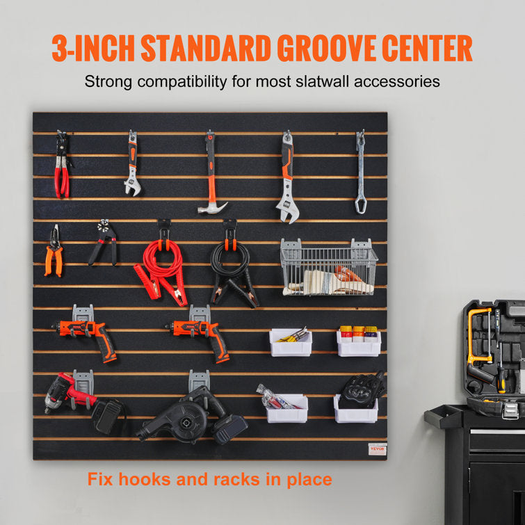48'' H x 48'' W Wood Slatwall