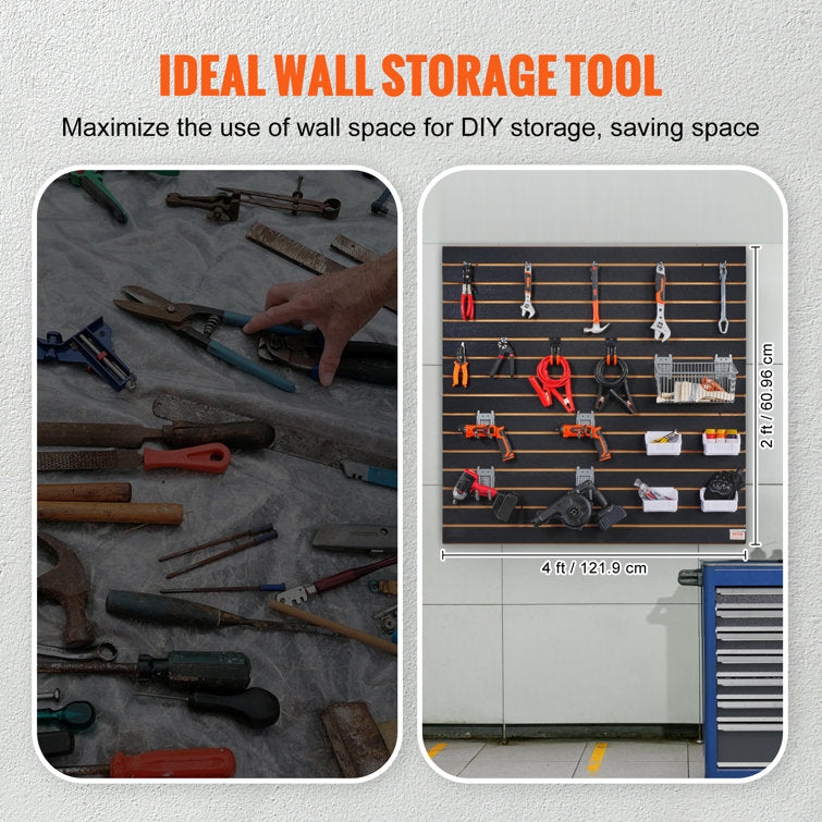 48'' H x 48'' W Wood Slatwall
